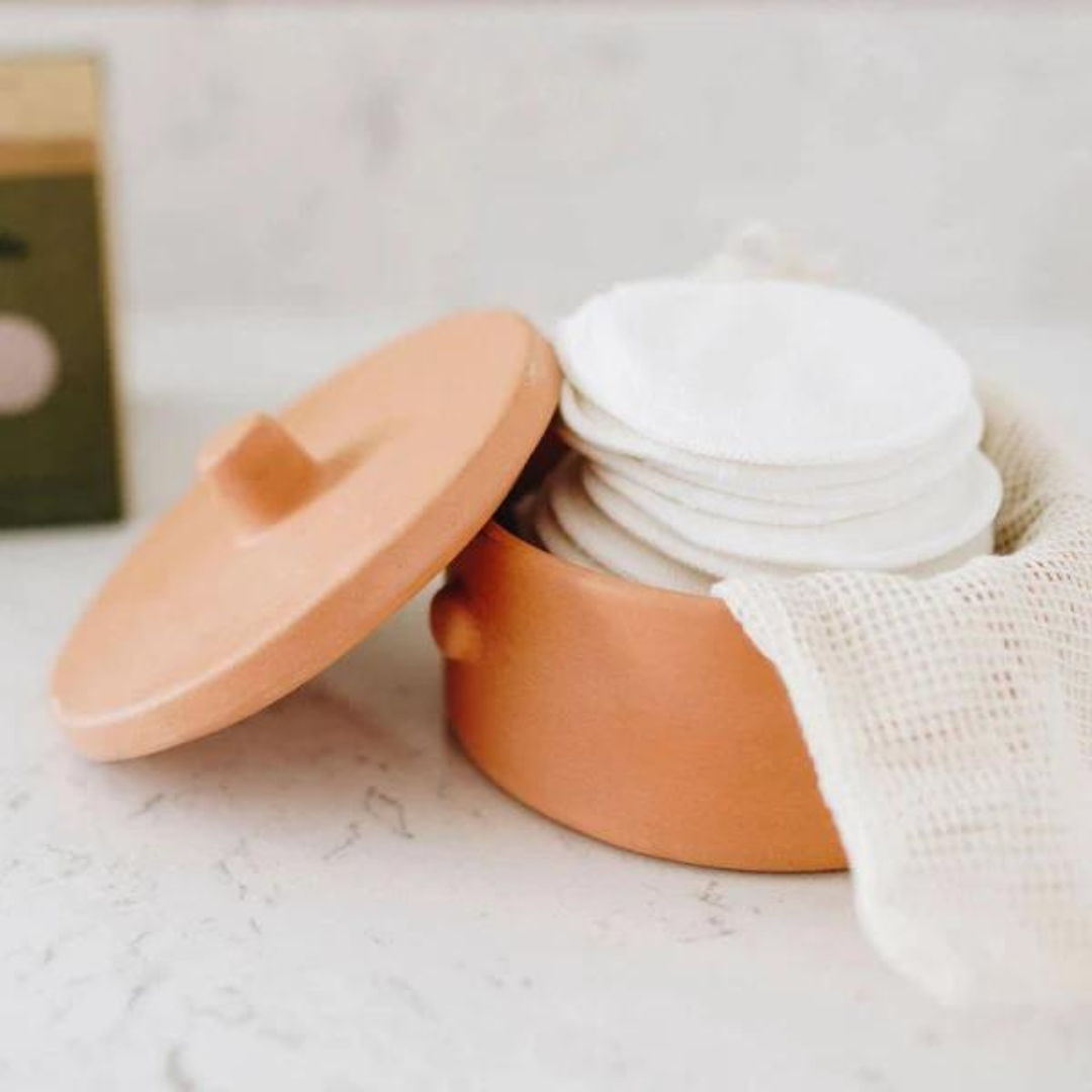 Reusable Bamboo Facial Cotton Rounds with Washable Bag