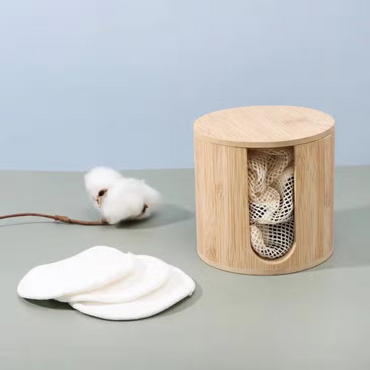 Organic Bamboo Makeup Pad Holder